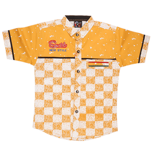 Chemise décontractée pour garçons - Jaune - Product Image 1