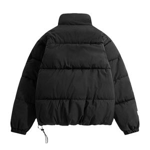 Blouson matelassé pour homme personnalisable, respirant, avec capuche, fermeture éclair, décoration brodée, teinture unie, toutes les couleurs d'hiver, 2026 - Product Image 4