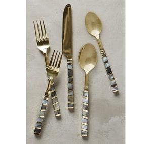 Handcrafted cutlery set for traditional kitchens cutlery set for contemporary dining cutlery modern homes cutlery set - Product Image 3