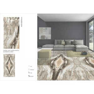 กระเบื้องลายครามขนาด90x180ซม. Travertino Crema มันวาว10มม. ลายผนังพื้น3x6ft 900x1800มม. เคลือบเซรามิก - Product Image 3