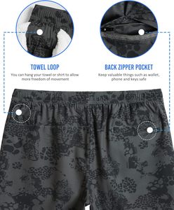 กางเกงขาสั้นตาข่ายสำหรับเล่นกีฬาออกกำลังกายฟิตเนสยิมวิ่งออกกำลังกายกระเป๋าใส่โทรศัพท์สไตล์สปอร์ตออกแบบได้ตามต้องการ - Product Image 5