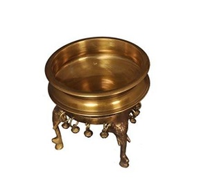 Modern Brass Urlis Decorative Flower Bowl Urli in Aluminium Brass Polished for Wedding Diwali Decoration Romantic. - Product Image 2