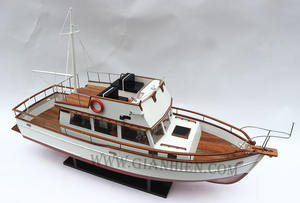 Gia Nhien Fabricant Approuvé Conception Personnalisée quantité minimale de commande Basse GRAND BANKS-COQUE ROUGE PEINT-BATEAU DE VITESSE EN BOIS - Product Image 5