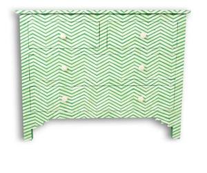 Nouvelle Arrivée Commode Moderne en Os Incrusté avec Motif Floral Meubles de Maison Os et Résine Bois - Product Image 3