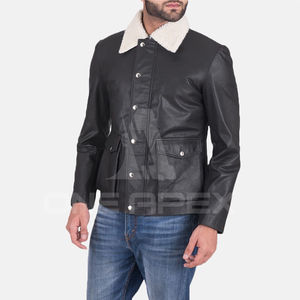 Chaqueta de cuero de calle de buena calidad 2025 para hombre, chaqueta de cuero de Color personalizado 100% para hombre a la venta - Product Image 3