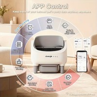 Kotak Pasir Kucing Otomatis Mode Ganda Pintar Desain Anti Jepit Multilayer Pembersihan Mendalam Satu Sentuhan Interior Tertutup Ekstra Besar