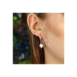 Azuris 925 Pendientes de perlas de plata esterlina Accesorio de moda de lujo - Product Image 1