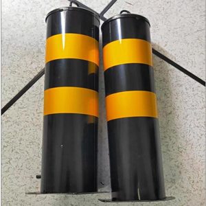 Poteau de signalisation fixe en acier pour parking souterrain, borne de délimitation de zone de propriété, barrière d'isolation de véhicules - Product Image 6