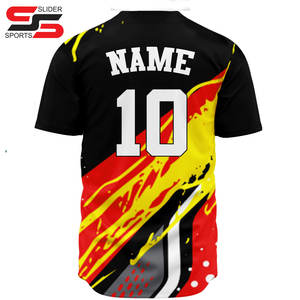 Camiseta de Béisbol Sublimada Personalizada - Secado Rápido, Transpirable, Absorbe la Humedad, Protección UV, Ropa Deportiva para Adultos Unisex - Product Image 6