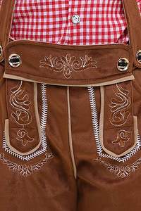 กางเกงขาสั้นพรีเมี่ยมขาสั้นหนังนิ่มสไตล์บาวาเรีย - Product Image 3