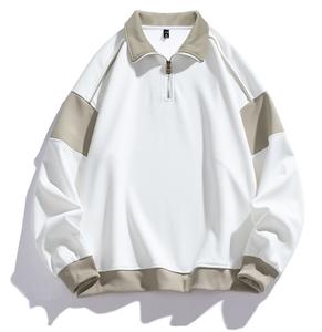 OEM ODM logotipo personalizado otoño Atlético correr sudaderas ligero media cremallera cuello redondo bordado Logo Terry 3D sudaderas - Product Image 2