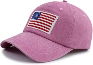 Sombrero de la bandera americana para hombres y mujeres, divertida gorra de béisbol de algodón ajustable - Product Image 5