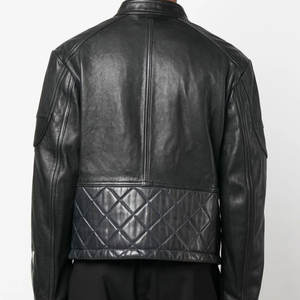 2025แจ็คเก็ตธุรกิจทางการสำหรับผู้ชาย, เสื้อสูทแบบสุภาพแบบบางปกตั้งมีซิปกระเป๋าผ้าใบหนัง PU ใส่แบบเป็นทางการในฤดูหนาว - Product Image 3