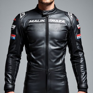 Traje de cuero de motocicleta personalizado Malik Raza | Venta al por mayor OEM Design Low MOQ Racing Biker Gear - Product Image 5