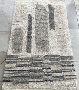 Prix usine tapis marocain de luxe noué à la main 100% laine naturelle colorée écologique à la main coupe Pile Technique pour la maison - Product Image 2