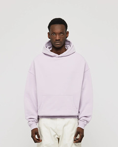 Sudaderas con capucha en blanco 380 ~ 500 Gsm Sudadera con capucha ponderada Jersey de gran tamaño Hombro caído Sudaderas con capucha de peso pesado - Product Image 2