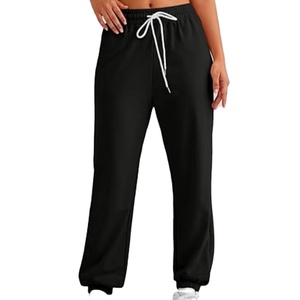Pantalon de survêtement ample et confortable pour femme grande taille – Style streetwear décontracté - Product Image 3