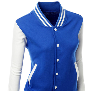 Single Button Closure Lightweight Women Varsity <b>Jackets</b> Customised Logo Printing Streetwear Style Full Sleeves OEM 2025 - Product Image 5