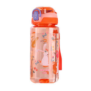 Botella de Agua de Plástico de Grado Alimenticio con Estampado de Dibujos Animados para Niños, Libre de BPA, 600 ml, Portátil, Duradera, Taza de Agua Escolar para Niños, Venta al por Mayor - Product Image 4