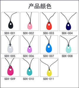 Collar de silicona para la dentición del bebé, mordedor de silicona de grado alimenticio, colgante masticable para madres lactantes, collar mordedor para bebés. - Product Image 6