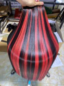 Paquets de cheveux vietnamiens bruts de meilleure qualité, paquet de cheveux frisés crépus noirs naturels, cheveux crus vietnamiens 100% - Product Image 3