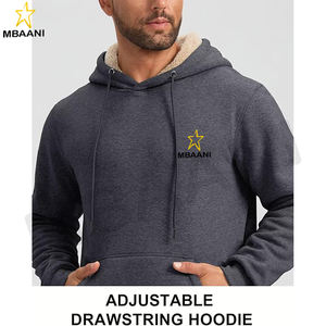 <b>Men's</b> <b>Sherpa</b> <b>Hoodie</b> Hoodies Athletic Sweatshirts in Customized Color - Product Image 4