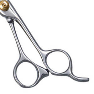 Tijeras profesionales de peluquero de alta calidad con reposapiés fijo, hoja afilada de acero inoxidable para aplicación de cabello - Product Image 3