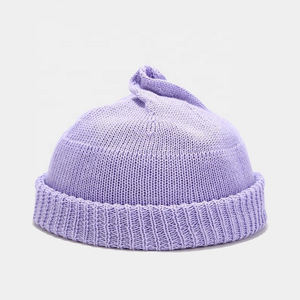 New Winter High Quality 100% Wool Custom Logo Unisex <b>Knitted</b> Beanie Outdoor Beach Wear with Character <b>Pattern</b> - Product Image 4