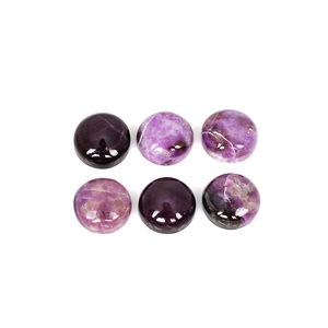 หินกลมใสธรรมชาติ CABOCHON 10X10MM,หินหลวม19.65CTS อัญมณี5ชิ้น - Product Image 2