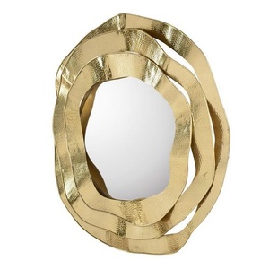 Miroir mural décoratif en métal de haute qualité fait à la main de luxe moderne pour le salon, la chambre à coucher et le bureau, le mariage et l'hôtel - Product Image 6