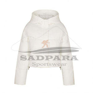 Manteau d'hiver à bulles gonflées pour femmes élégantes en peau de mouton tricoté avec fermeture éclair vêtements d'extérieur longs en cuir respirant - Product Image 2