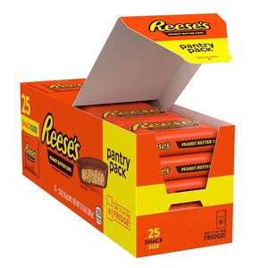 REESE'S Milk Chocolate Snack Size Peanut Butter Cups, Candy Pantry Pack, 13.75 oz (25 Pieces) - Product Image 3