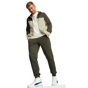 Nouveau design de jogging avec fermeture éclair latérale pour téléphone Logo personnalisé 100% coton vêtements de sport taille réglable survêtement pour hommes - Product Image 3