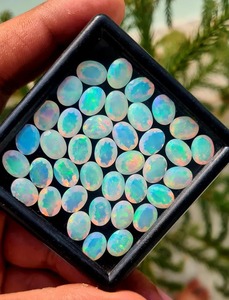 Opale de feu Welo naturelle blanche AAA, taille ovale 9x7mm, pierre précieuse en vrac pour la fabrication de bijoux, 2-3 carats, certifiée par un tiers, Mehrajudin - Product Image 5