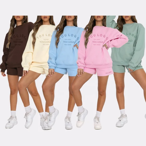 Conjunto de Sudadera de Invierno para Mujer de Alta Calidad, Chándal de Dos Piezas, 100% Algodón Felpa, OEM - Product Image 6