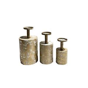 Metal Cylinder Candleholder Set of 3 Christmas Lighting Decoration Handmade <b>Candle</b> Pillar Holder Handmade Iron T Light Stands - Product Image 3