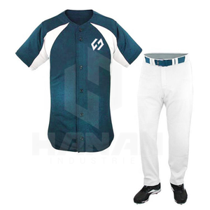 เครื่องแบบเบสบอลสำหรับผู้ชายดีไซน์ใหม่สำหรับทีมหรือคลับเครื่องแบบเบสบอลออกแบบโลโก้ของคุณเอง - Product Image 5