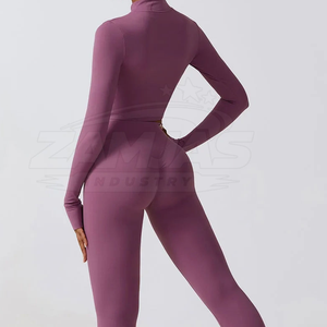 Conjunto de Yoga de 3 Piezas para Mujer, Ropa Deportiva Profesional de Fábrica, Secado Rápido, Transpirable, con Patrón Sólido sin Costuras - Product Image 4