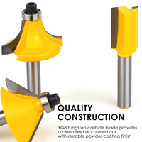Prix usine 35 pièces 1/2 "tige carbure de tungstène mèches de routeur ensemble fraise à bois