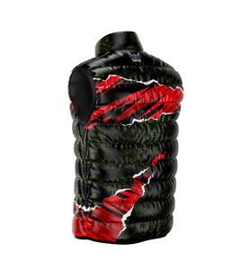 Hiver Personnalisé Puffer Zipper Men Down Vest Breathable Polyester Puffer Vest Coat For Men Quilted Padded Down Puffer Man Jackets - Product Image 6