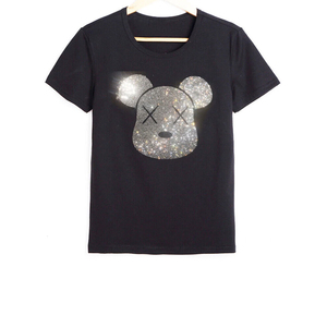 Precio al por mayor con la mejor calidad de diamantes de imitación camiseta al aire libre de diamantes de imitación camiseta para ropa de invierno - Product Image 1