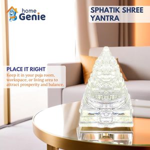 Nhà Genie pha lê Sri yantra cho sự giàu có, thịnh vượng và hài hòa năng lượng vastu kim tự tháp cho nhà và văn phòng tinh thần công cụ chữa bệnh - Product Image 5