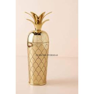 Pineapple Designer Fully High Grade Gold Plated Top Quality Aluminum Casted Barware <b>Accessories</b> Attractive Look Cocktail Shaker - Product Image 3