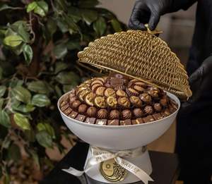 Cuenco de servicio de chocolate de lujo, Venta caliente, uso para el jardín de la casa, casa de campo, boda, etc. - Product Image 1