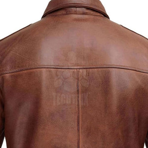 Veste en cuir design personnalisé Veste d'hiver pour hommes de couleur unie Streetwear Veste en cuir pour hommes à Offre Spéciale prix raisonnable - Product Image 5
