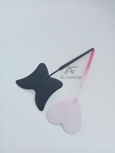 AL FARDAN mariposa en forma de corazón sólido Acero inoxidable extensión de pestañas espejo mango alta calidad Ombre dos tonos pinzas - Product Image 2