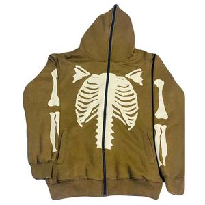 Sudadera con capucha personalizada con cremallera completa, sudadera de lana de algodón unisex, sudadera de gran tamaño elegante informal a la moda cálida y ligera - Product Image 4