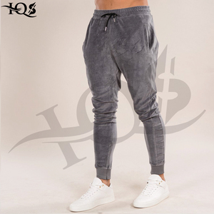 Ensemble sweat à capuche et pantalon de survêtement en velours pour homme, couleur unie, décontracté, pour l'automne, gris - Product Image 4