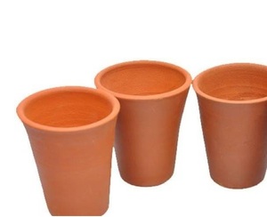 Vidrio de arcilla decorativo único, uso de vidrio de agua para el hogar y el hotel, vidrio para servir, tamaño personalizado, hecho a mano, venta al por mayor a granel - Product Image 1