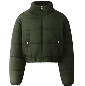 Chaqueta acolchada recortada de moda superior 2026 para mujer con bolsillo con cremallera y cálida última moda nuevas chaquetas acolchadas para mujer - Product Image 5